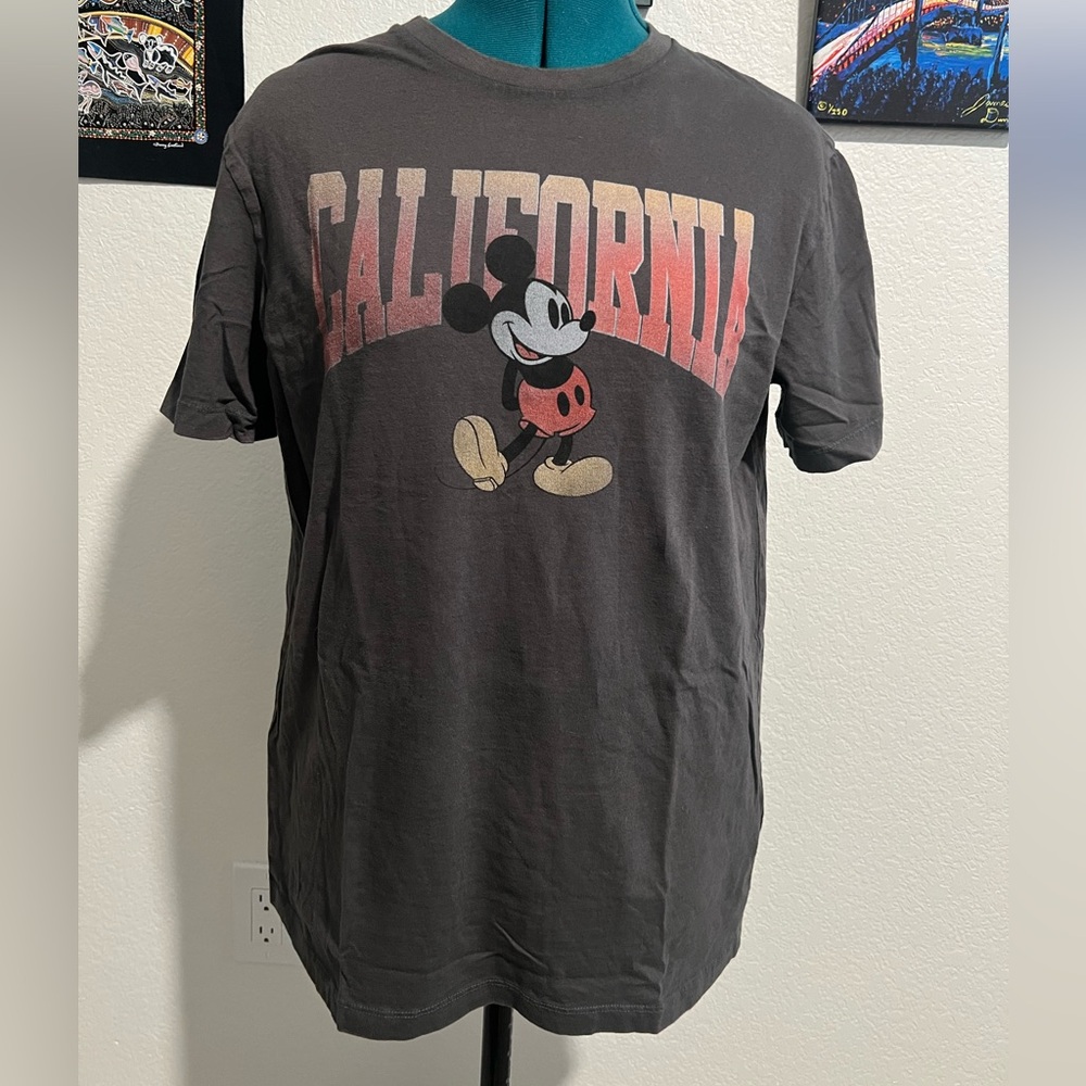 American Eagle Outfitters Gray Mickey Mouse California Tee